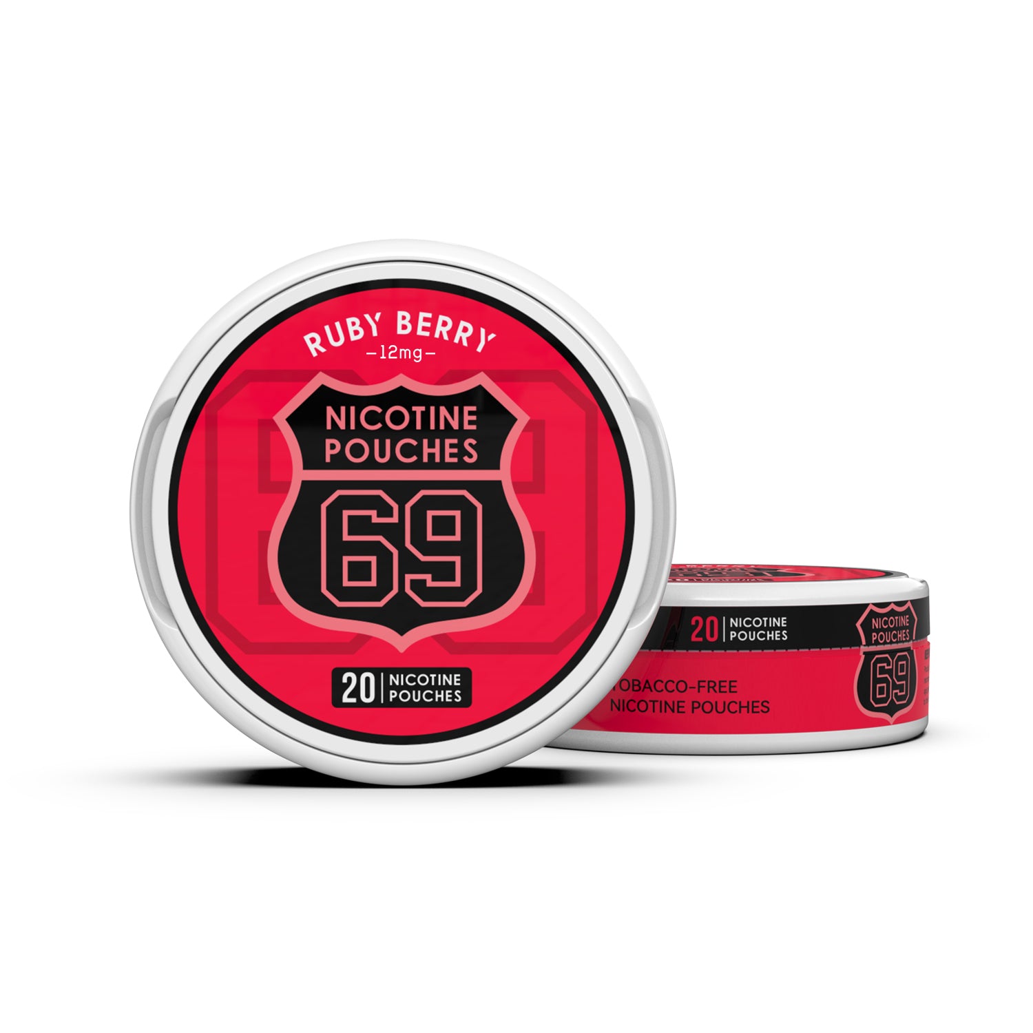 69 Nicotine Pouches Snus 12mg Tobacco-Free Slim 20pcs /can