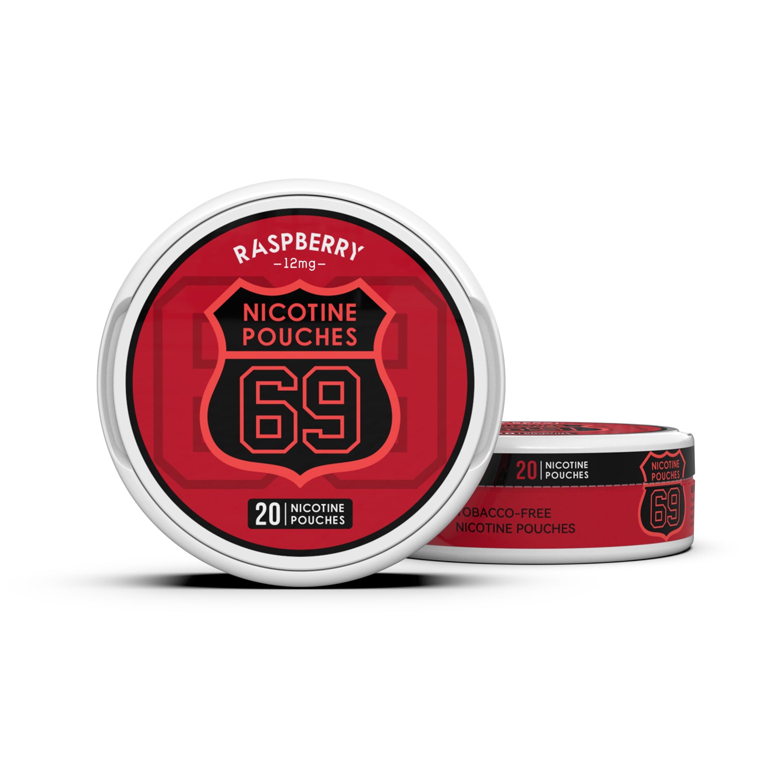 69 Nicotine Pouches Snus 12mg Tobacco-Free Slim 20pcs /can