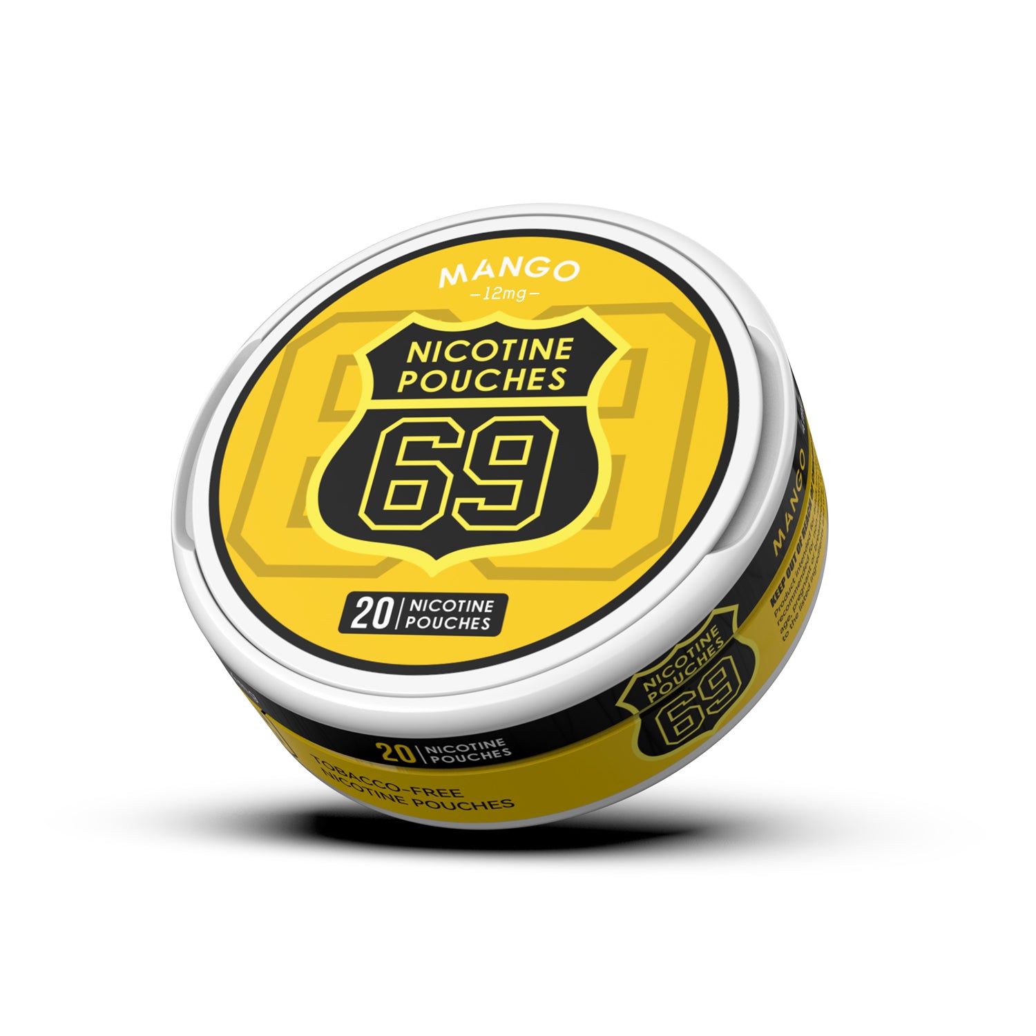 69 Nicotine Pouches Snus 12mg Tobacco-Free Slim 20pcs /can