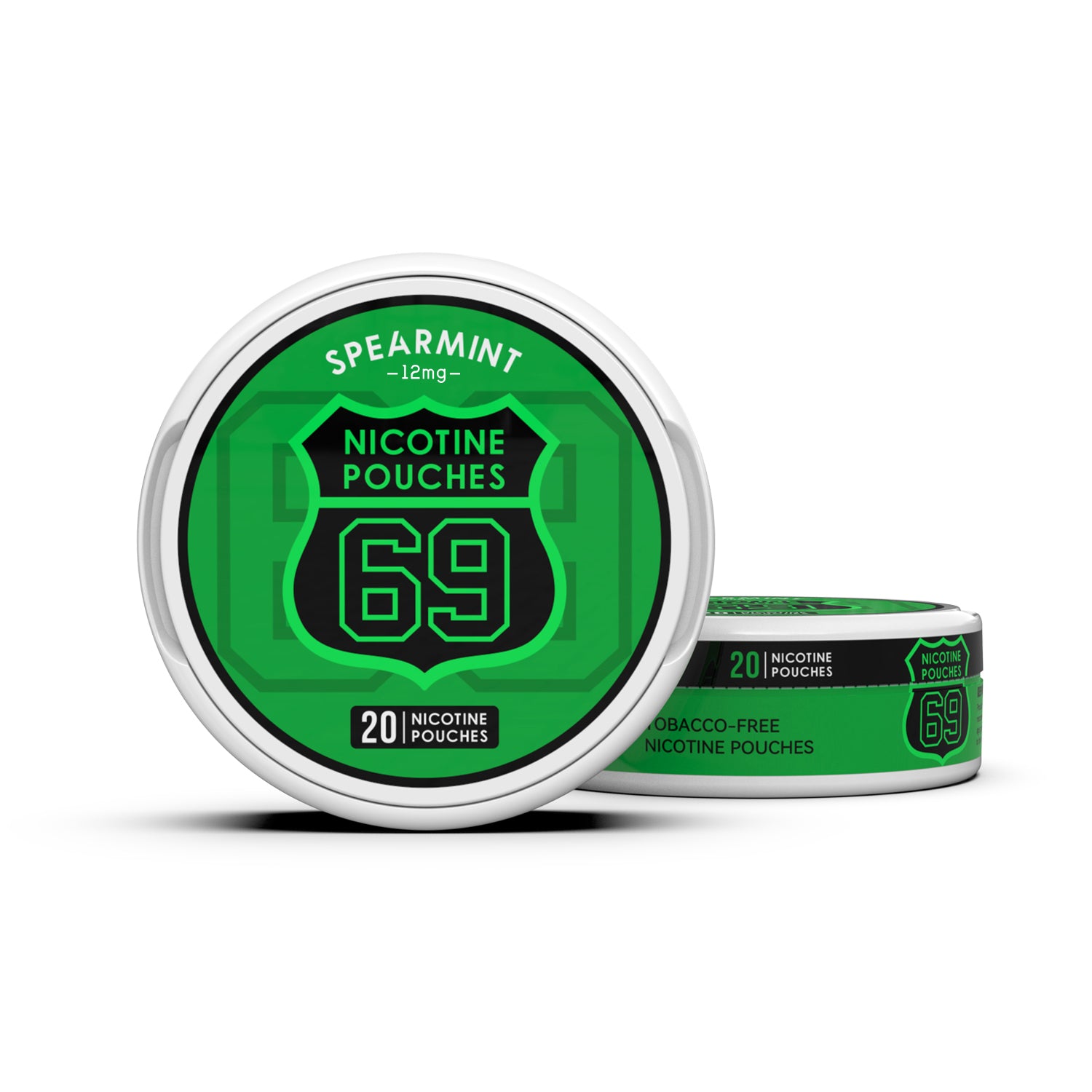 69 Nicotine Pouches Snus 12mg Tobacco-Free Slim 20pcs /can