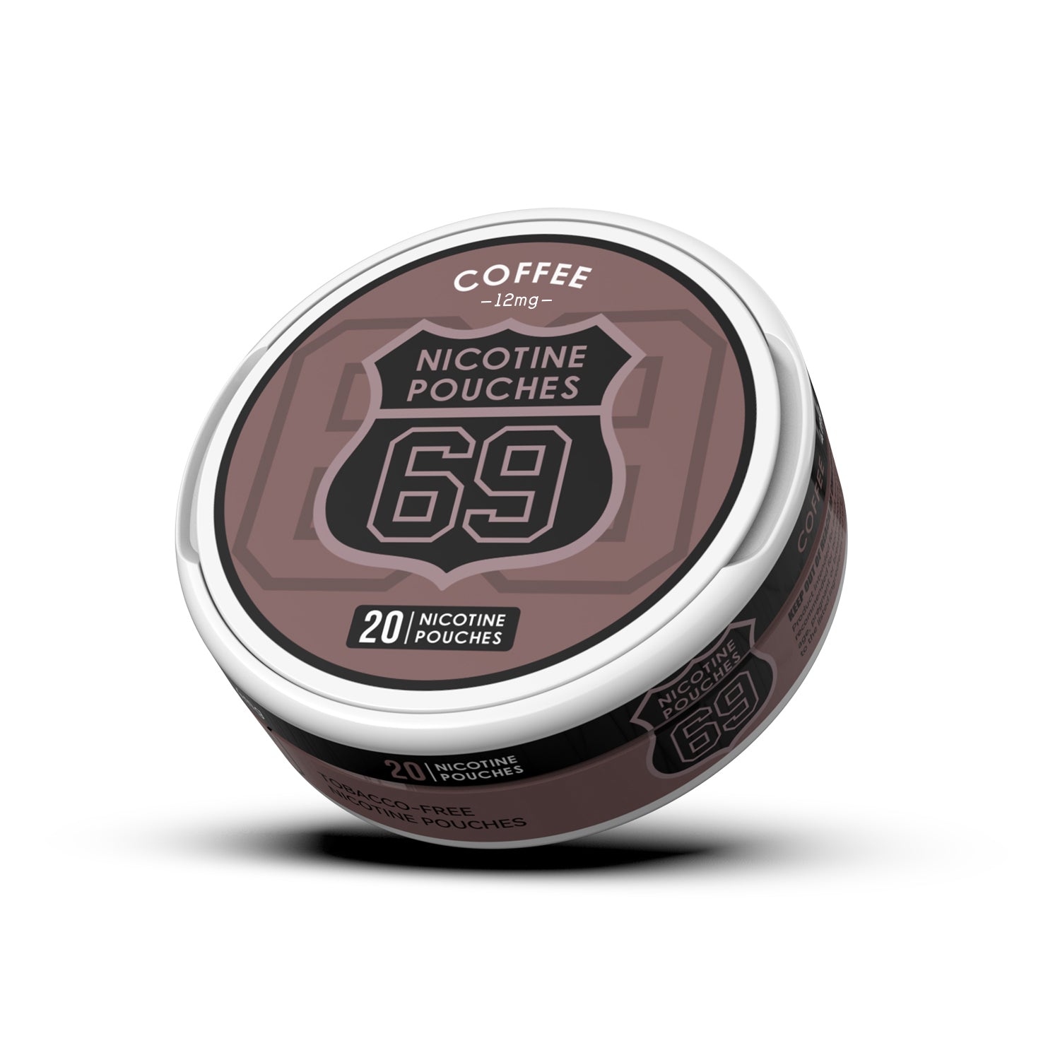 69 Nicotine Pouches Snus 12mg Tobacco-Free Slim 20pcs /can