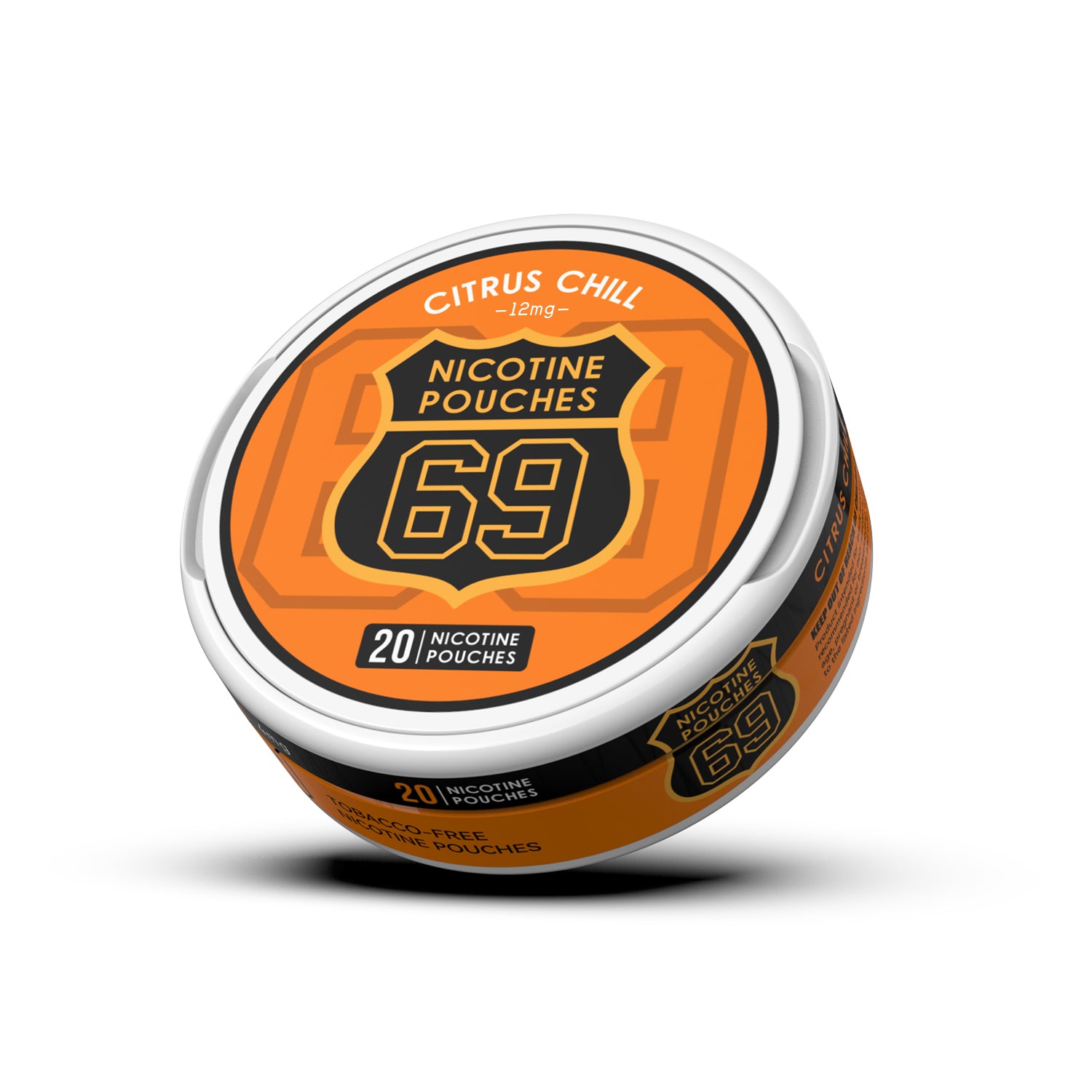 69 Nicotine Pouches Snus 12mg Tobacco-Free Slim 20pcs /can