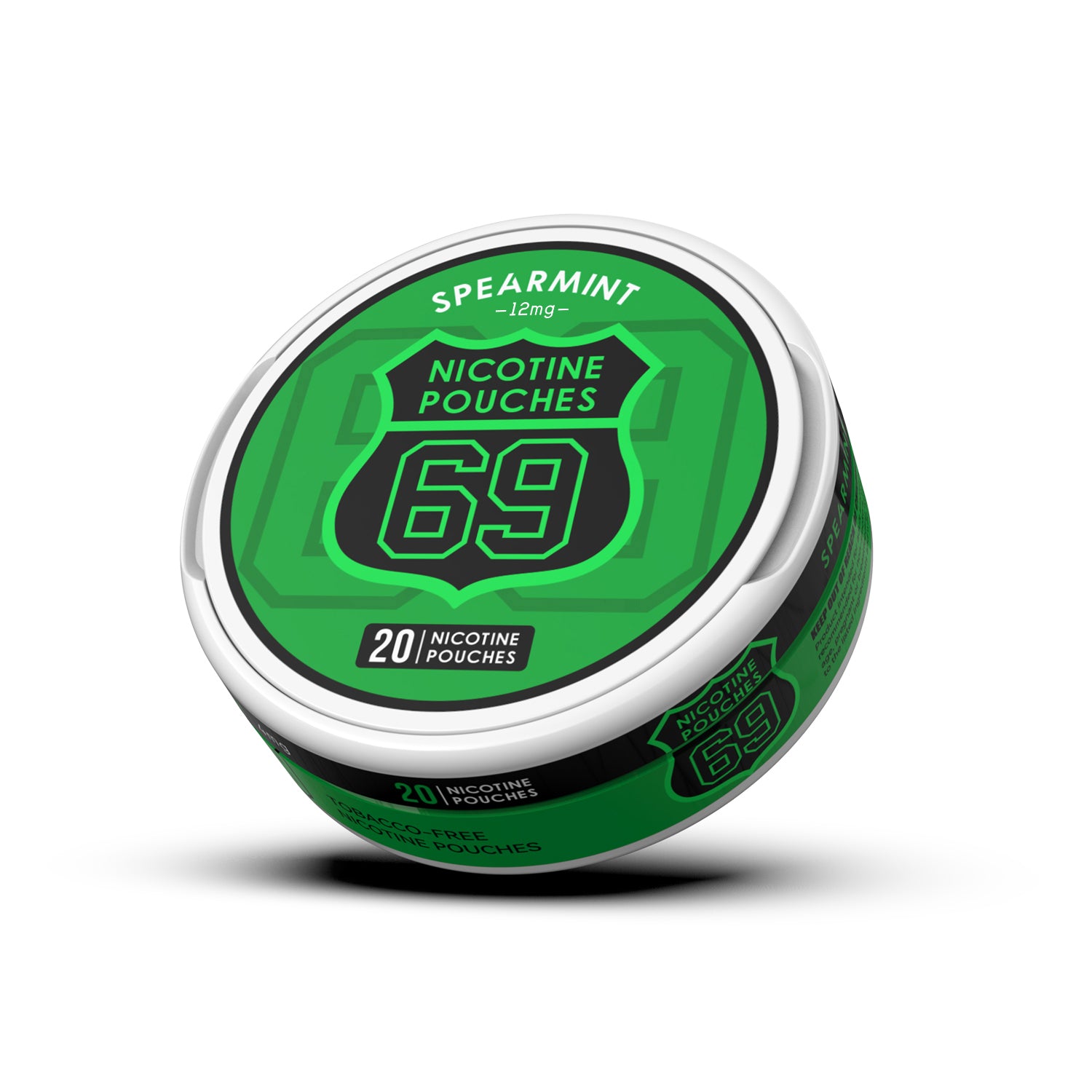 69 Nicotine Pouches Snus 12mg Tobacco-Free Slim 20pcs /can