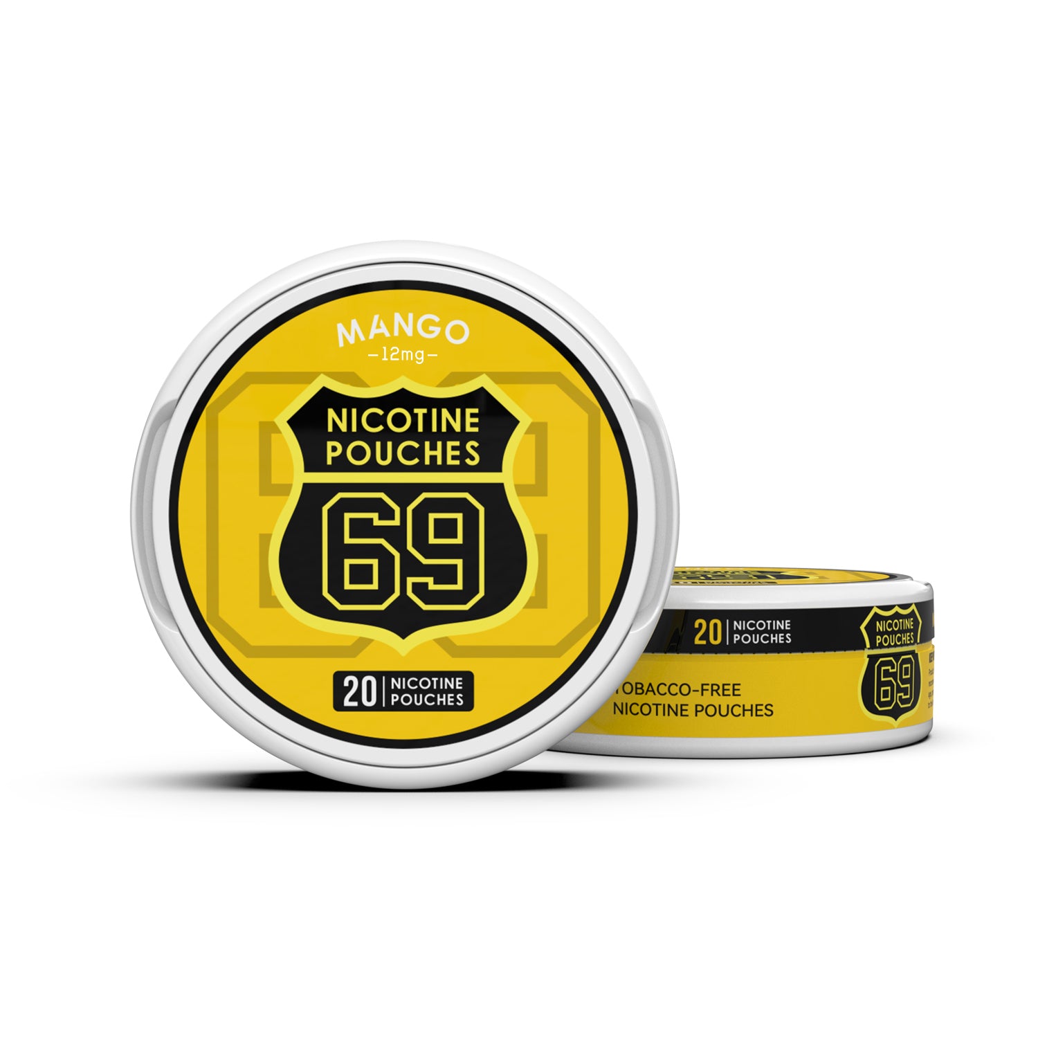 69 Nicotine Pouches Snus 12mg Tobacco-Free Slim 20pcs /can