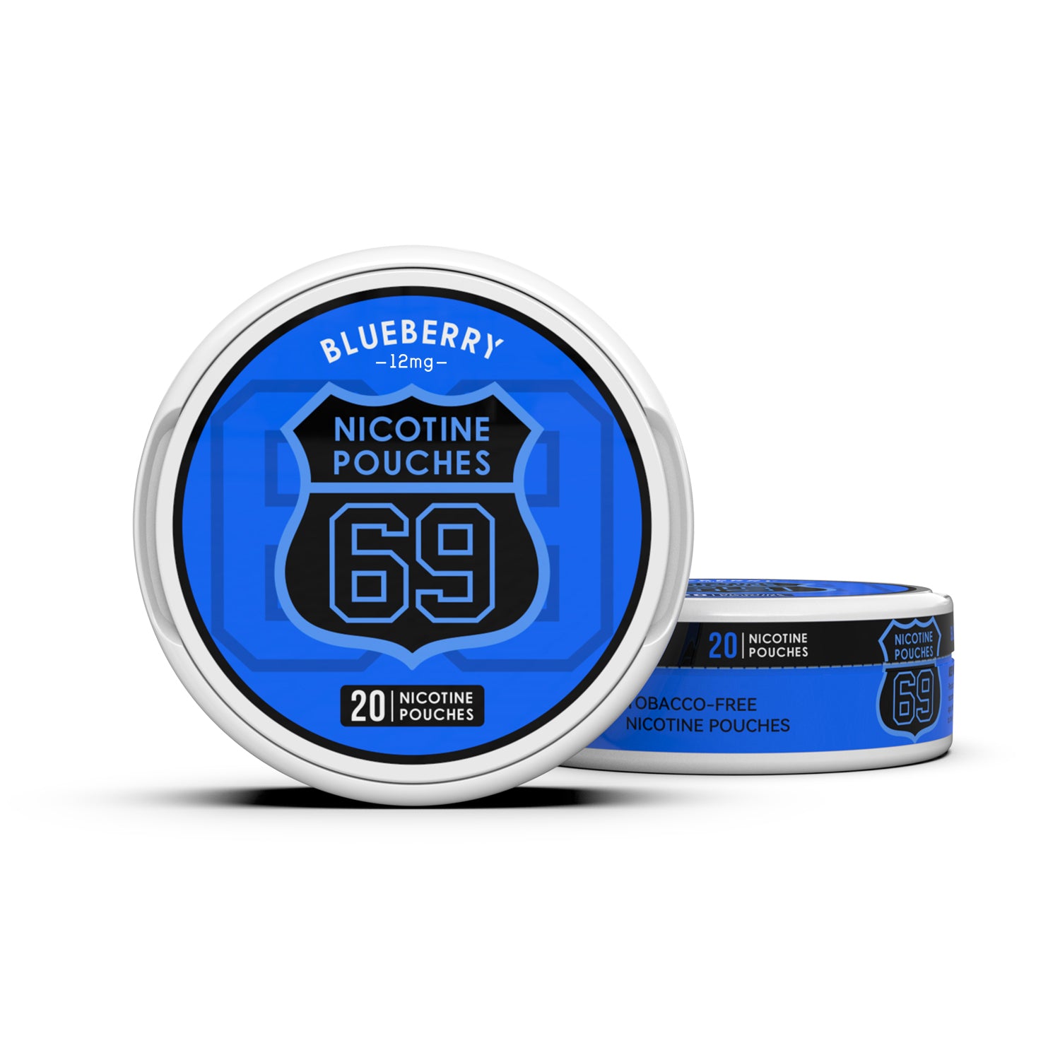 69 Nicotine Pouches Snus 12mg Tobacco-Free Slim 20pcs /can