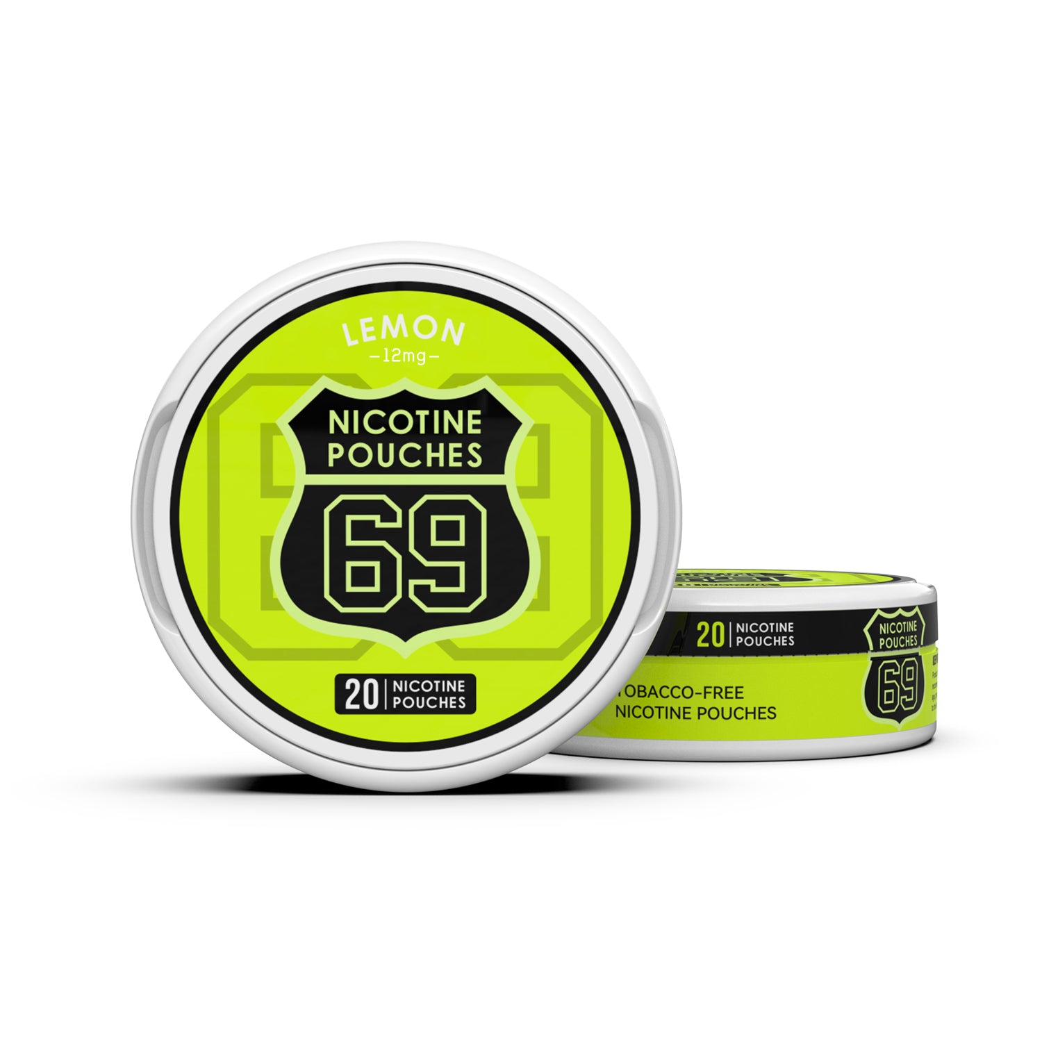69 Nicotine Pouches Snus 12mg Tobacco-Free Slim 20pcs /can