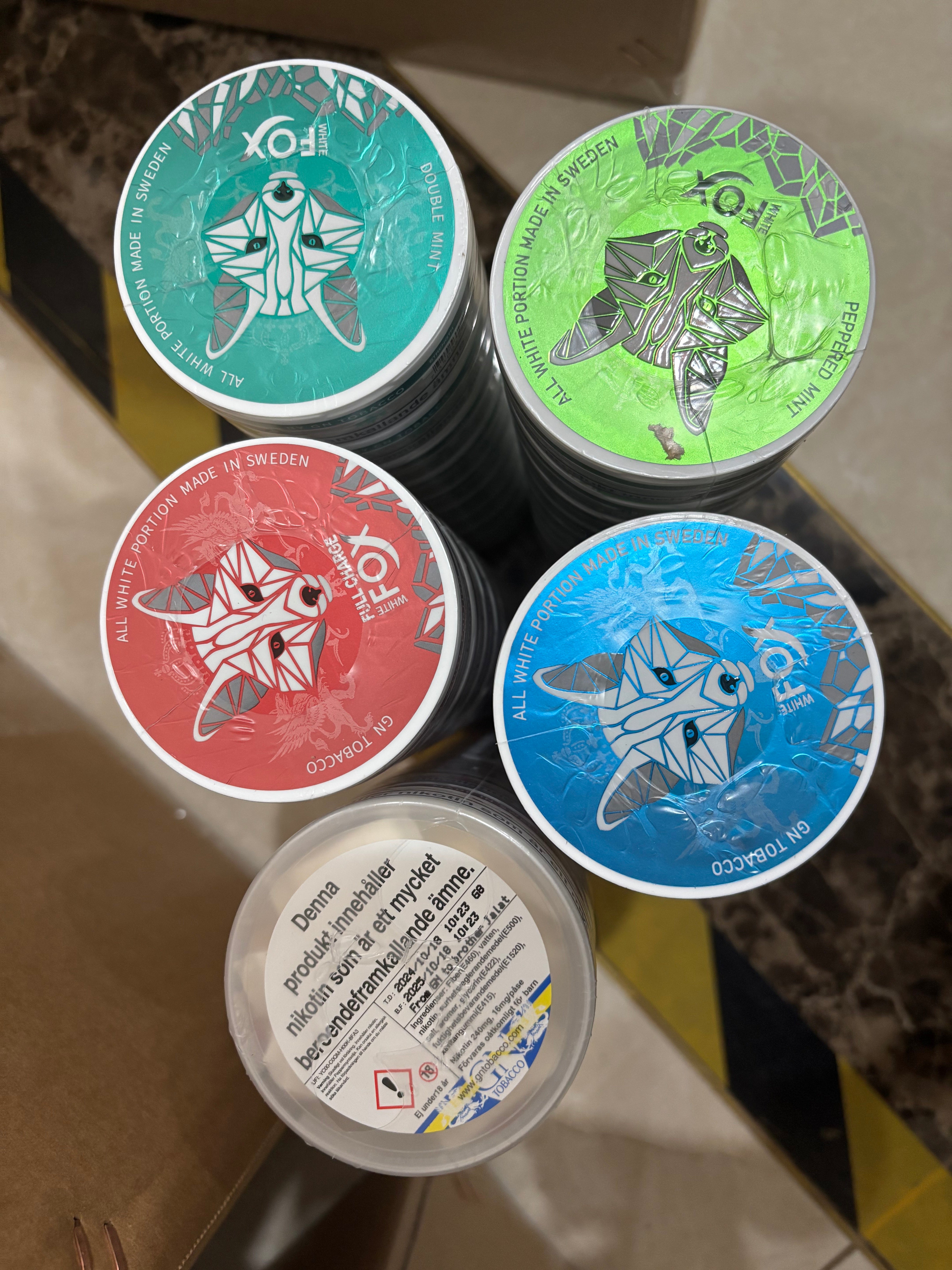 White Fox Nicotine Pouches Snus (Wholesale ONLY)