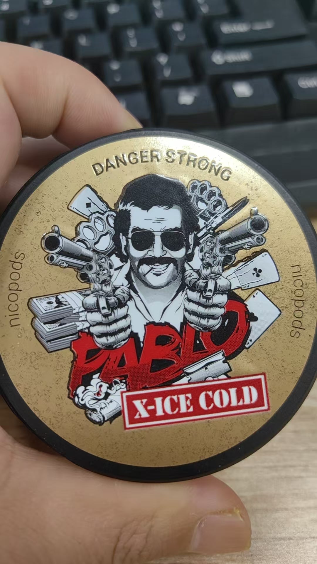 Pablo Nicotine Pouches Snus Danger STRONG X-ICE COLD (Wholesale ONLY)