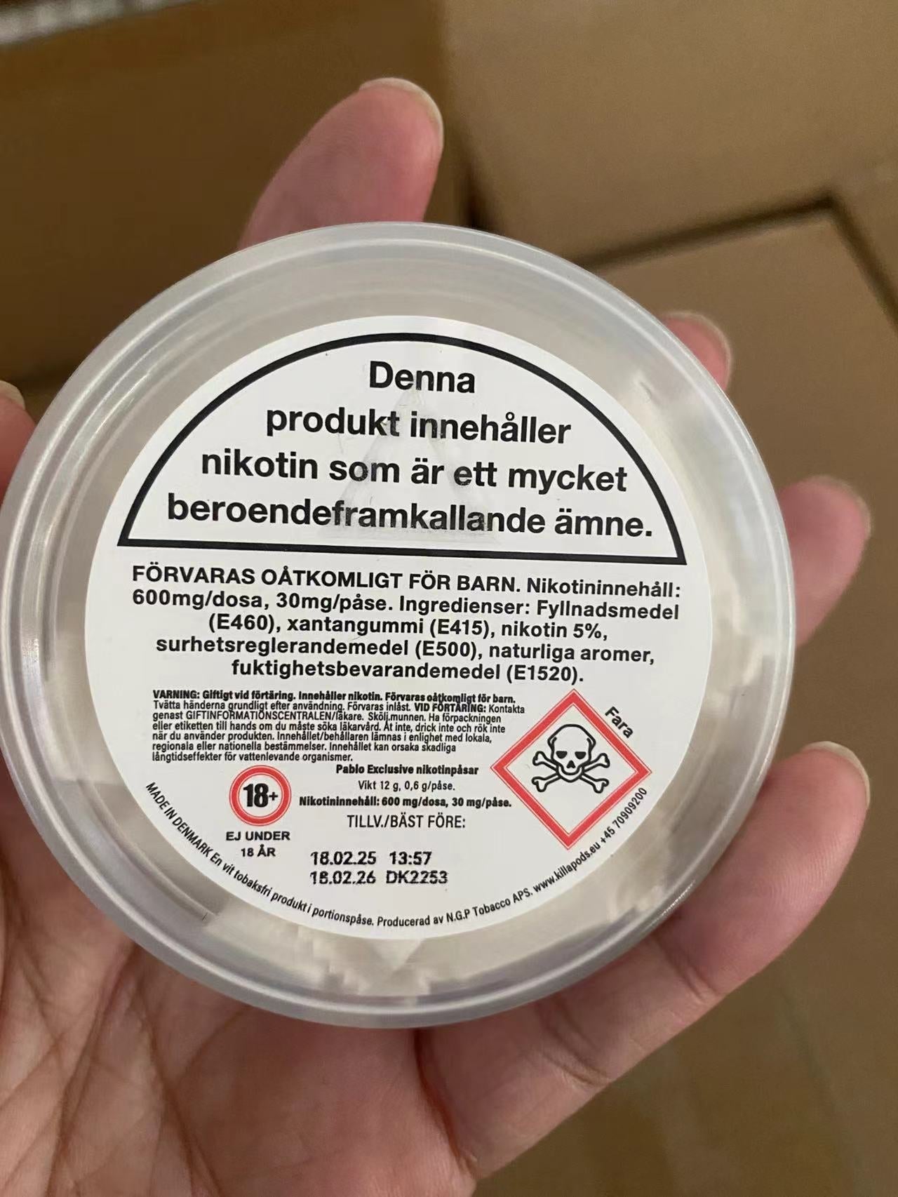 Pablo Nicotine Pouches Snus (Wholesale ONLY)