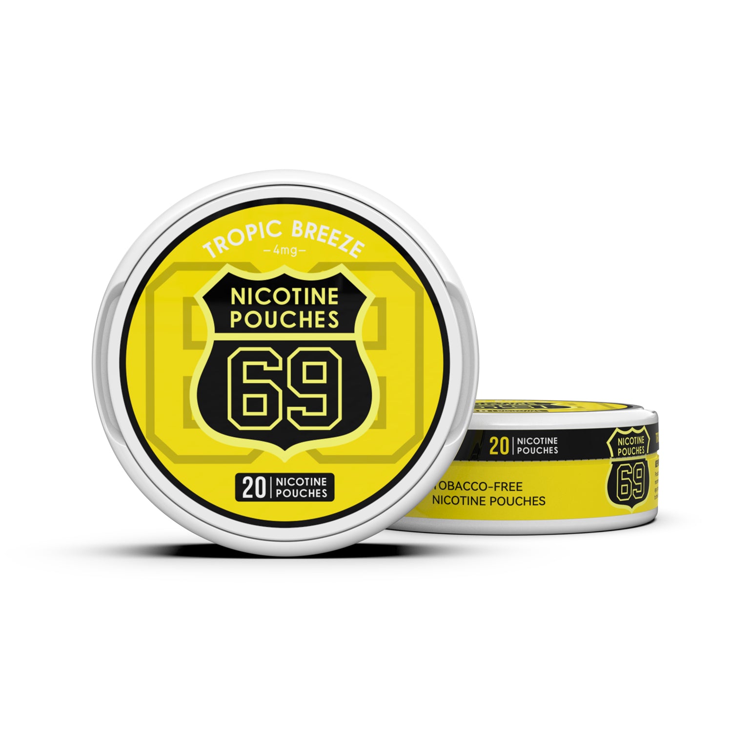 69 Nicotine Pouches 4mg Tobacco-Free Slim 20pcs /can