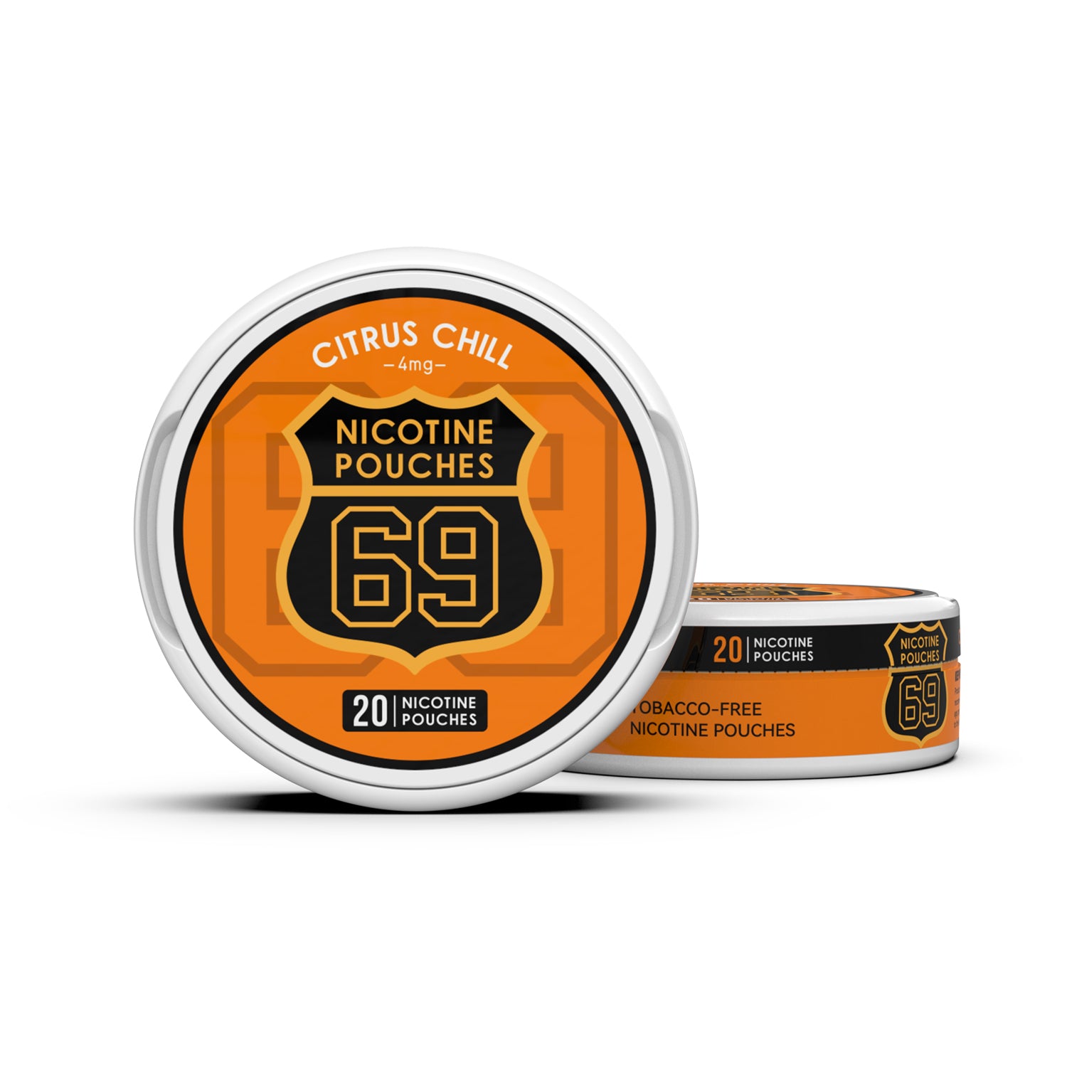 69 Nicotine Pouches 4mg Tobacco-Free Slim 20pcs /can